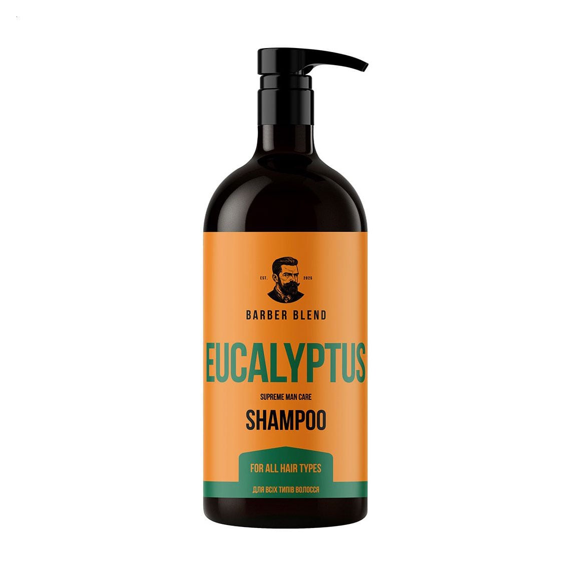 Уцінка! Чоловічий шампунь Barber Blend Eucalyptus Shampoo для всіх типів волосся, 1 л